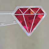 Diamond Gems Die Cut Sticker Set, multicolor sparkly stickers for tumblers, journals, scrapbooks and crafts