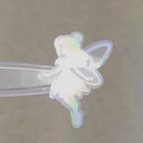 Silver Fairy Stickers, set of 10+  Die-Cut Vinyl Decals, Peel-and-Stick