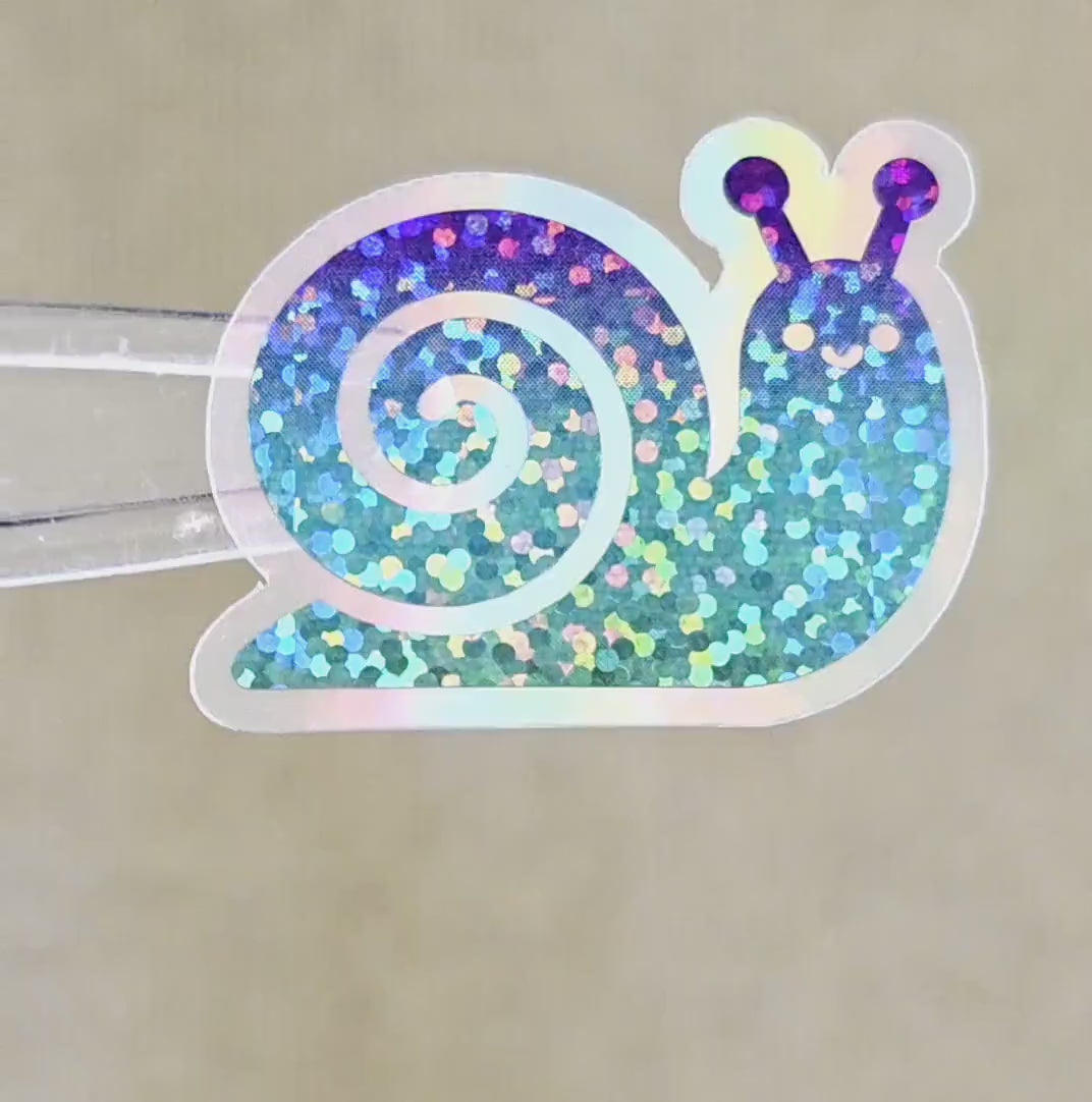 Snail Stickers, Vinyl Die Cuts for journals, planners, greeting cards, scrapbook pages and DIY crafts