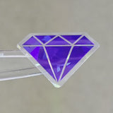 Purple Diamond Gems Die Cut Sticker Set, multicolor sparkly stickers for tumblers, journals, scrapbooks and crafts