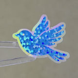 Mini Bluebird Stickers, Die-Cut Vinyl Decals, Peel & Stick Birds