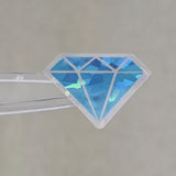 Light Blue Diamond Gems Die Cut Sticker Set, multicolor sparkly stickers for tumblers, journals, scrapbooks and crafts