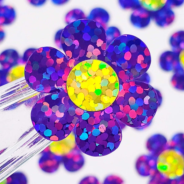 Purple Daisy Stickers