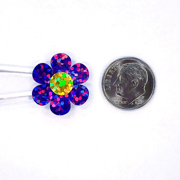 Purple Daisy Stickers