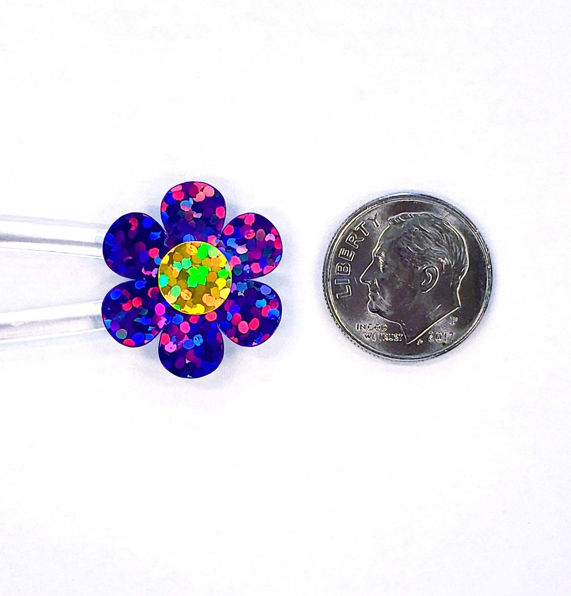 Purple Daisy Stickers
