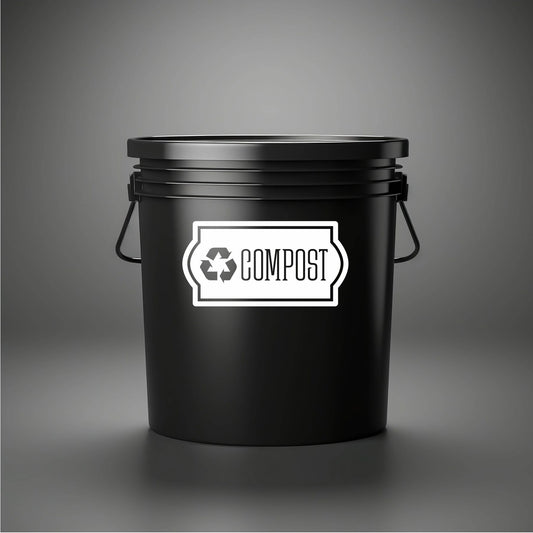 Compost Decal, recycling bin label