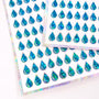 Turquoise Rain Drop Stickers