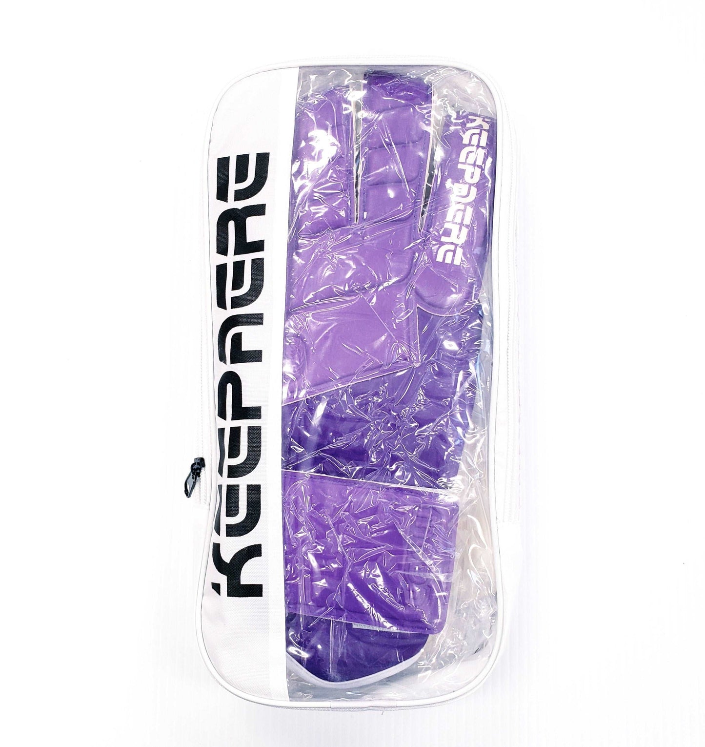 Goalkeeper Soccer Gloves, Purple & White - Keepaere Moda