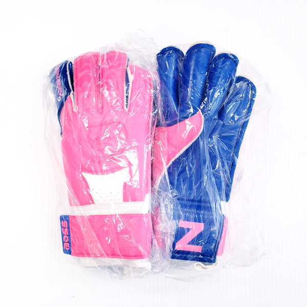 Goalkeeper Soccer Gloves, Blue & Pink - Keepaere Boss