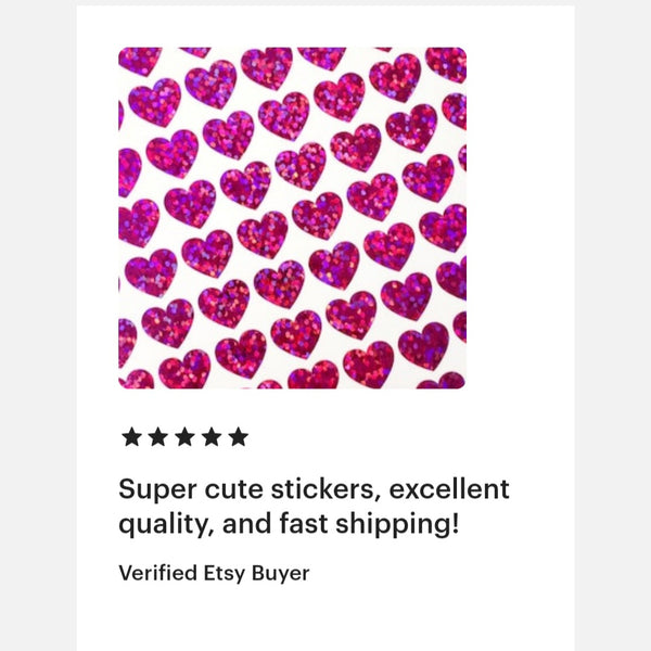 Hot Pink Hearts Stickers, half inch, set of 104