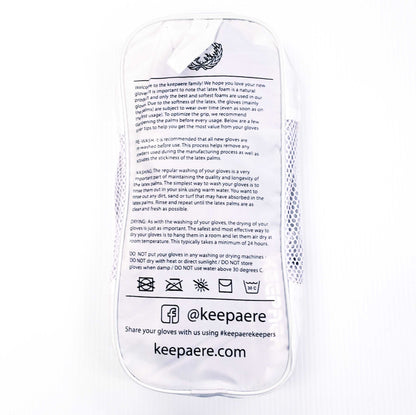 Goalkeeper Soccer Gloves, Purple & White - Keepaere Moda