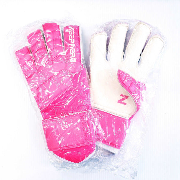 Goalkeeper Soccer Gloves, Pink & White - Keepaere Moda