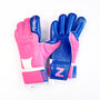 Goalkeeper Soccer Gloves, Blue & Pink - Keepaere Boss