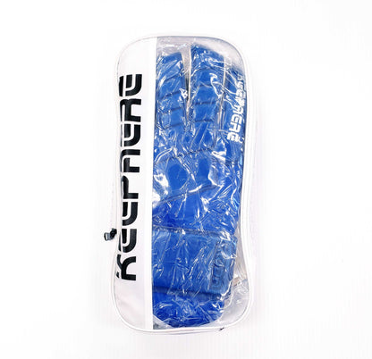 Goalkeeper Soccer Gloves, Blue & White - Keepaere Moda