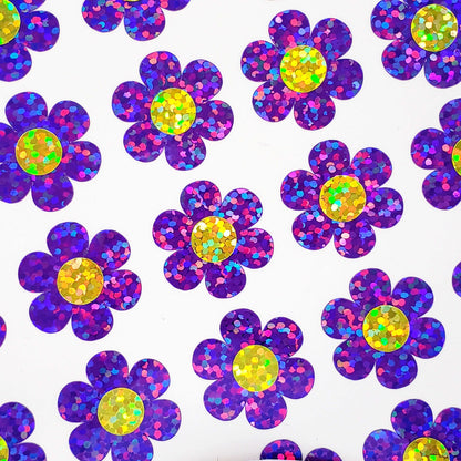 Purple Daisy Stickers