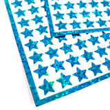 Turquoise Stars Sticker Sheet
