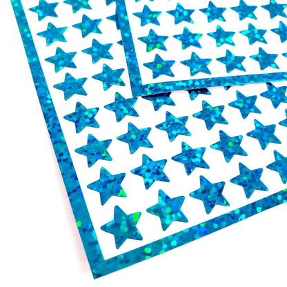 Turquoise Stars Sticker Sheet