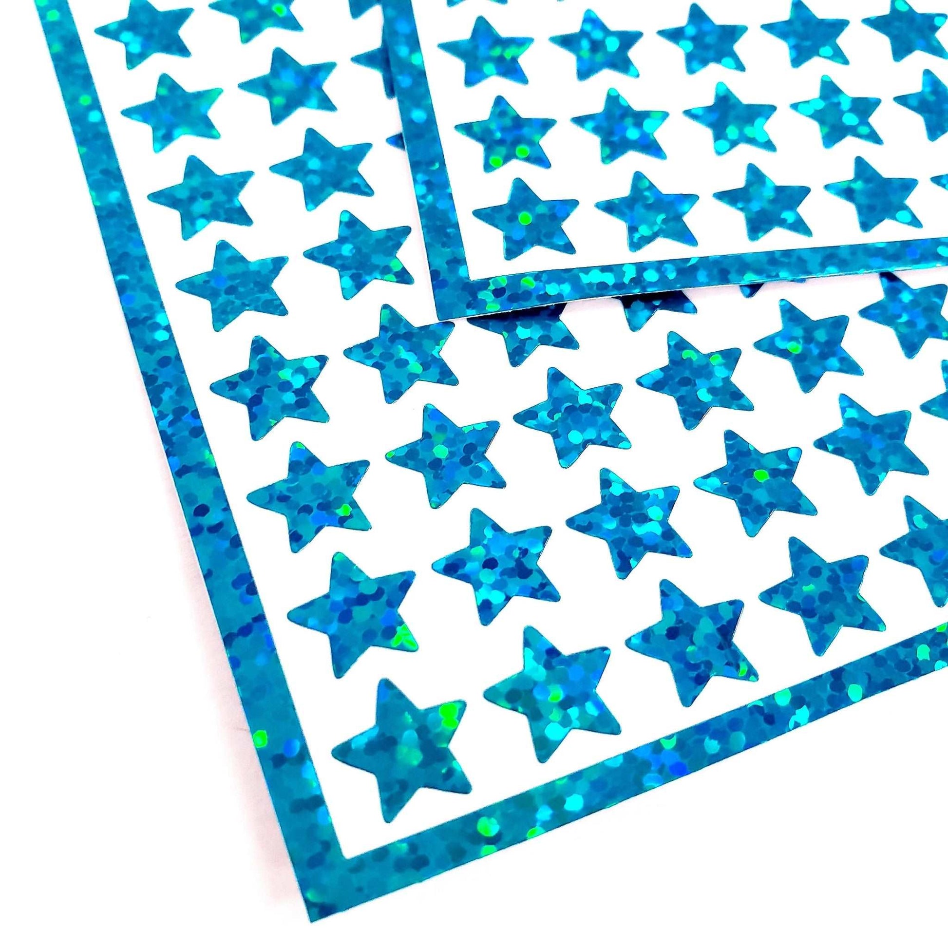 Turquoise Stars Glitter Stickers – Fairy Dust Decals