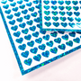 Turquoise Hearts Stickers