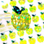 Yellow Apples Stickers Sheet