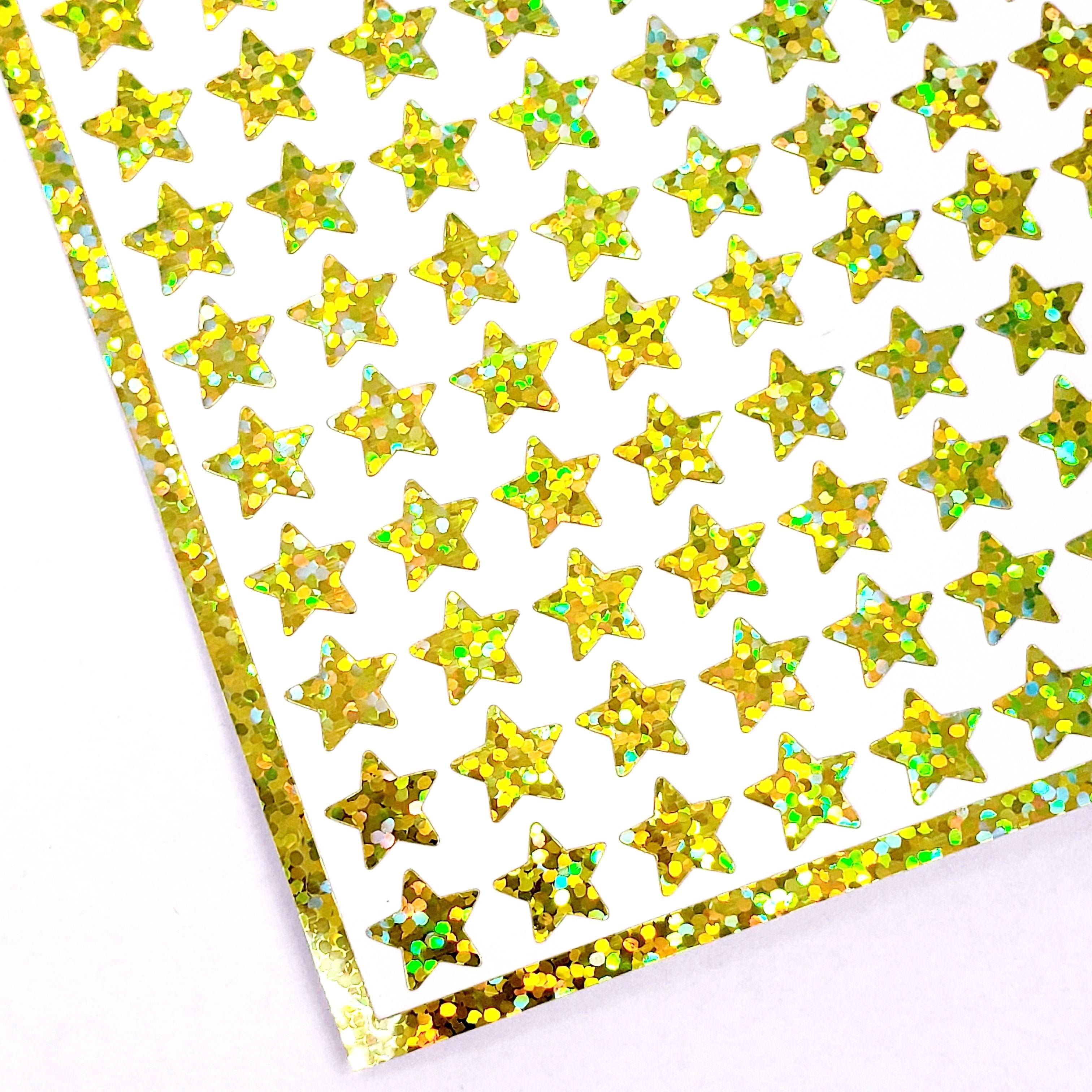 Sparkle Sticker Graphics Yellow Stars Glitter Stickers, set of 192 – Fairy Dust Decals