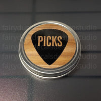 
              Guitar Pick Holder -  Round Tin
            