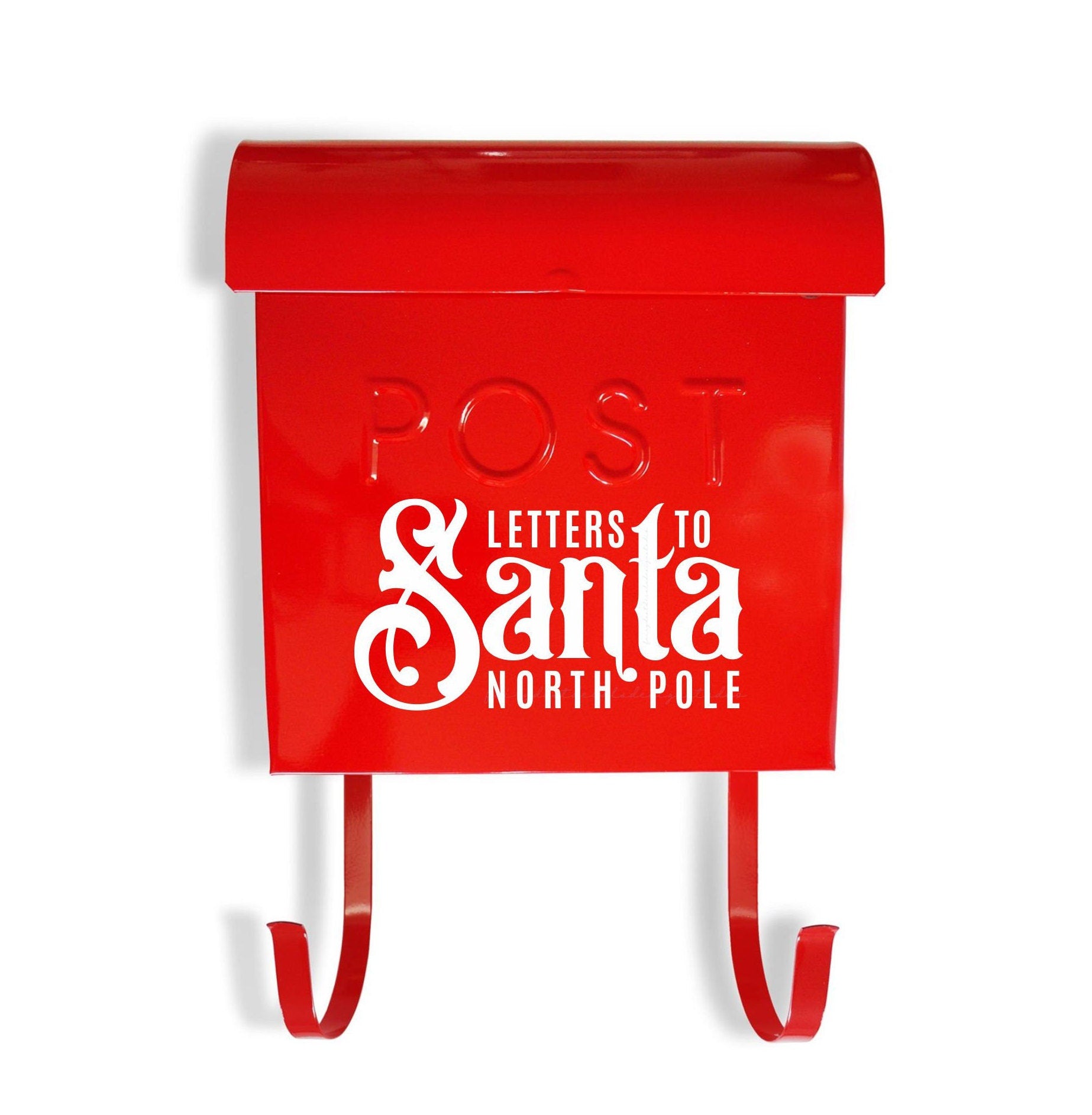 Letters to Santa Decal, Santa Mail, Christmas decoration, North Pole mailbox decal