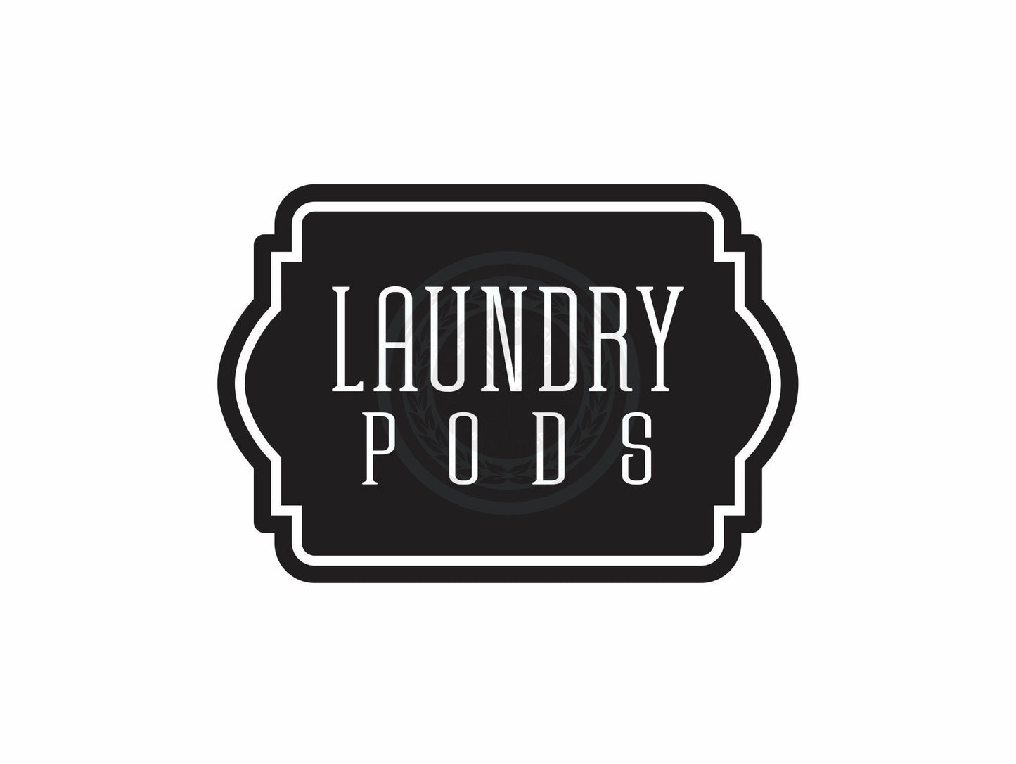 Laundry Pods Decal, organized laundry room, cleaning products labels, container decal for laundry powder soap pods, DECAL ONLY