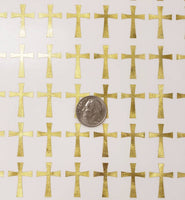 
              Gold Cross Stickers, metallic
            