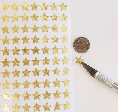 Gold Metallic Star Stickers, set of 192 stars