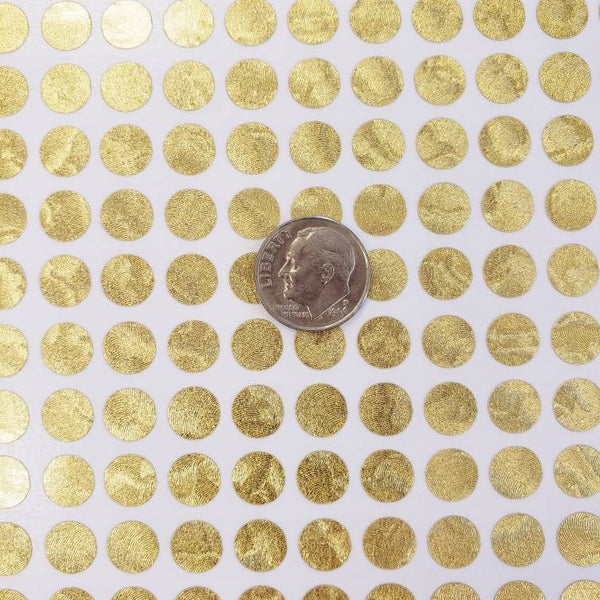 Gold Dot Stickers, set of 150 or 400 gold metallic dot decals, vinyl planner stickers, waterproof gloss gold circles, wedding meal choice