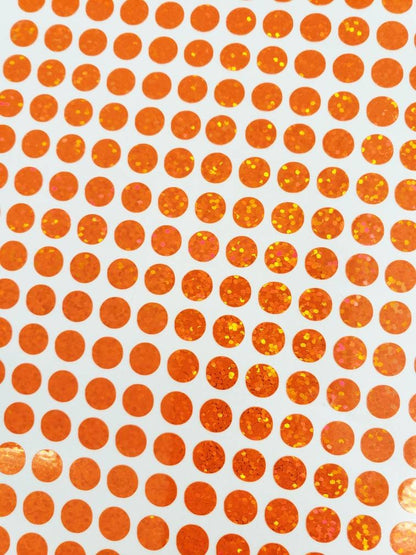 Orange Dots Stickers