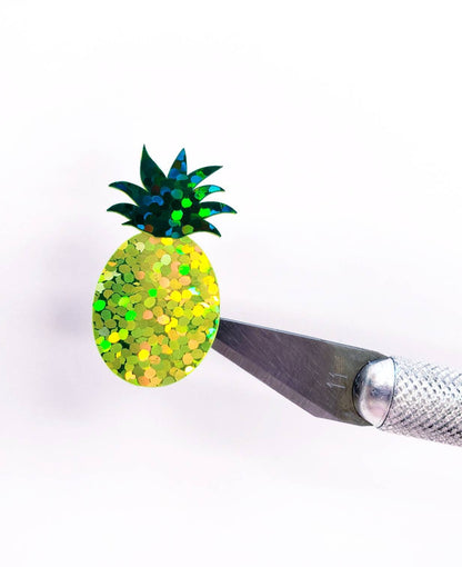 Pineapple Glitter Stickers