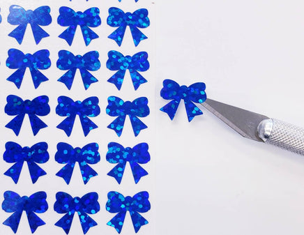 Sticker Blue ribbon with bow