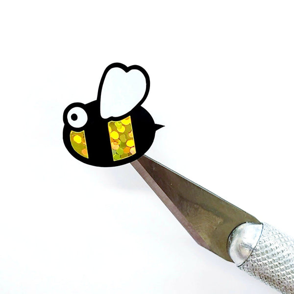 Bumblebee glitter stickers by Fairy Dust Decals