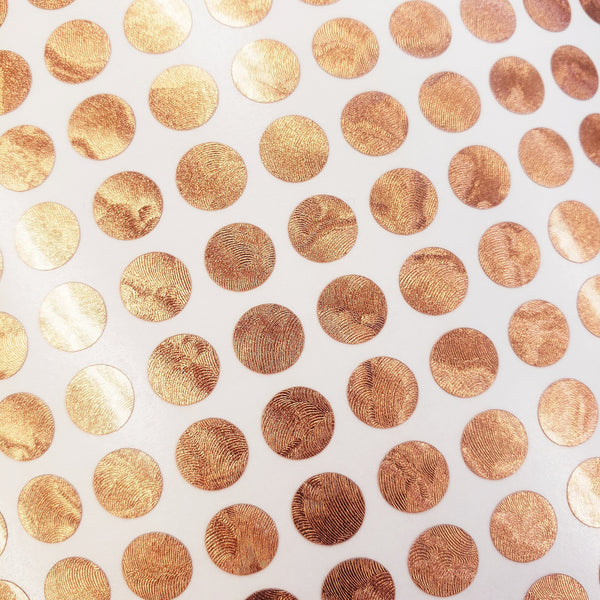 Copper Dot Stickers