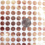 Copper Dot Stickers