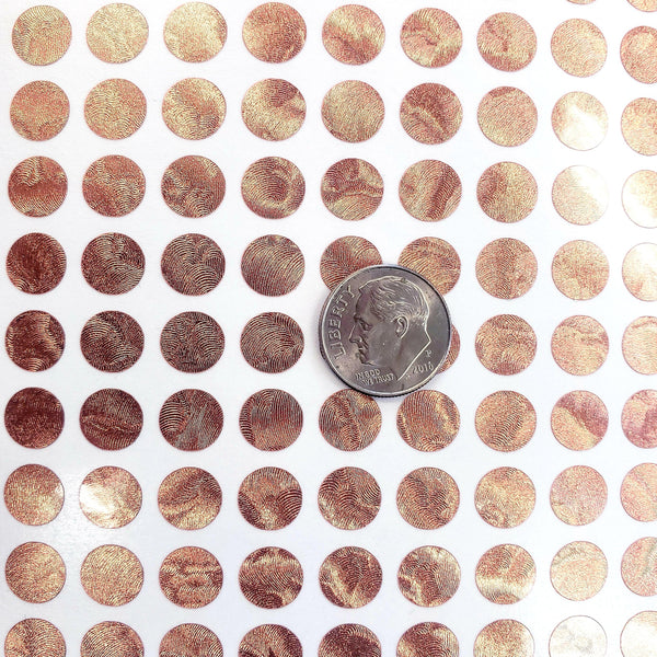 Copper Dot Stickers