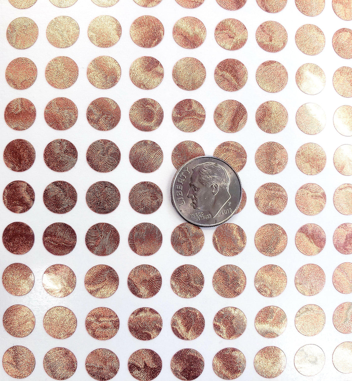 Sticker Copper Color Copper Dot Stickers | Fairy Dust Decals – Fairy Dust Decals