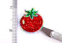 
              Tomato Stickers, set of 12 or 24 red and green summer vegetable stickers for garden stakes, notecards, wood signs and garden craft projects.
            