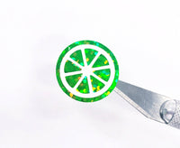
              Sparkly Lime Stickers
            