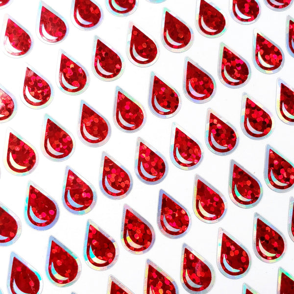 Red Blood Drop Stickers