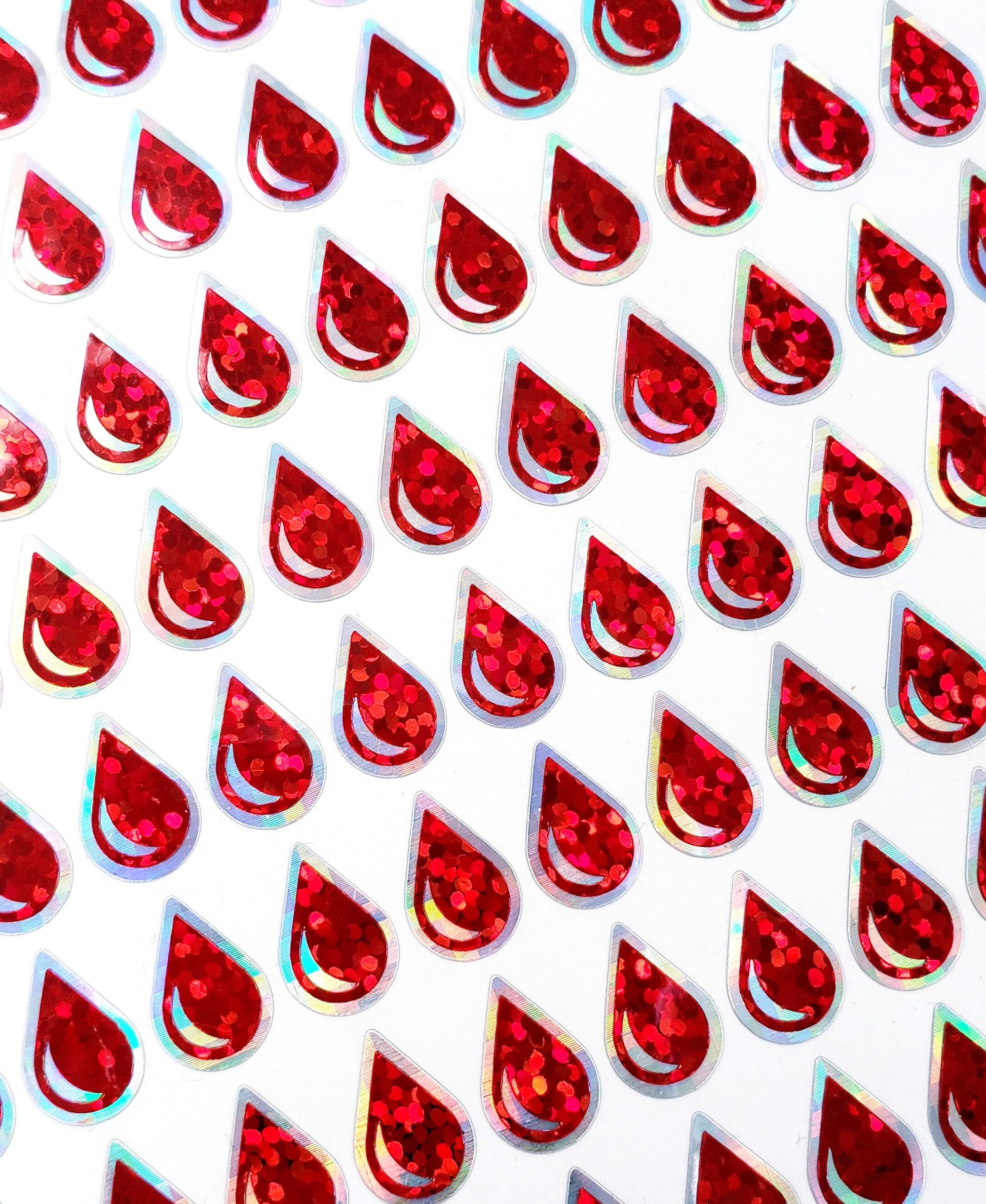 Red Blood Drop Stickers