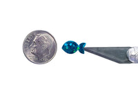 
              Fish Stickies, set of 198 sparkly turquoise mini fish stickers.
            