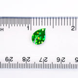 Leaf Mini Stickies, set of 195 sparkly bright green tiny leaf decals.