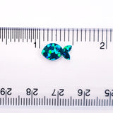 Fish Stickies, set of 198 sparkly turquoise mini fish stickers.
