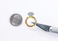 
              Diamond Engagement Ring Stickers, set of 25 sparkly silver and gold ring decals
            