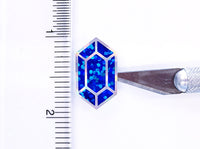 
              Blue gemstone stickers, set of 36 small sparkly sapphire blue gem shaped vinyl decals. Treasure stickers for gamers.
            
