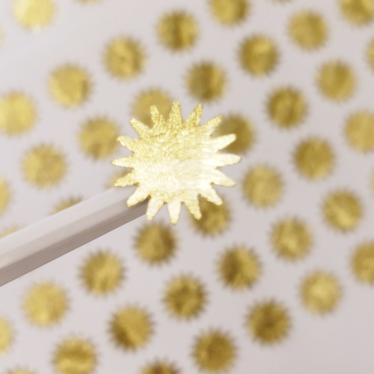Gold Sun Stickers