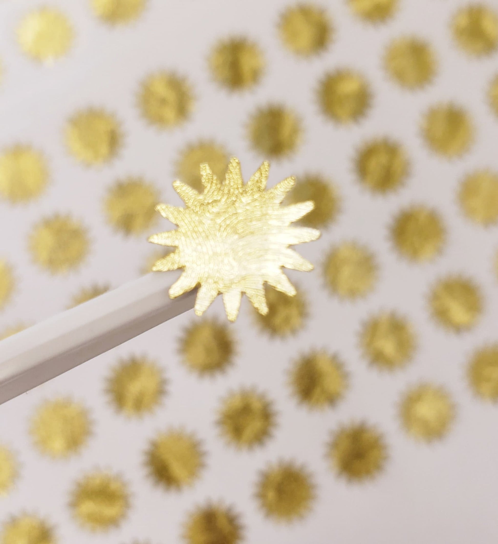 Gold Sun Stickers